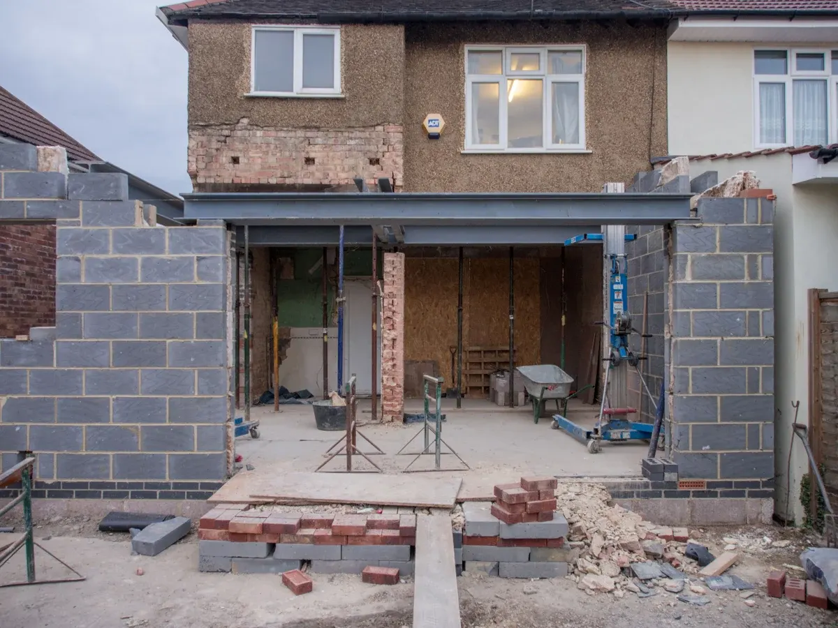 Home renovation work in progress